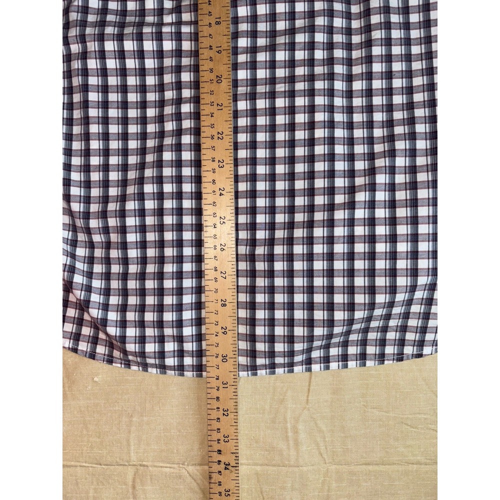 banana republic mens polo Plaid shirt xl - Picture 4 of 6